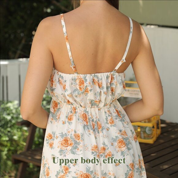 Elegant Polyester Maxi Dress - Picture 7 of 9